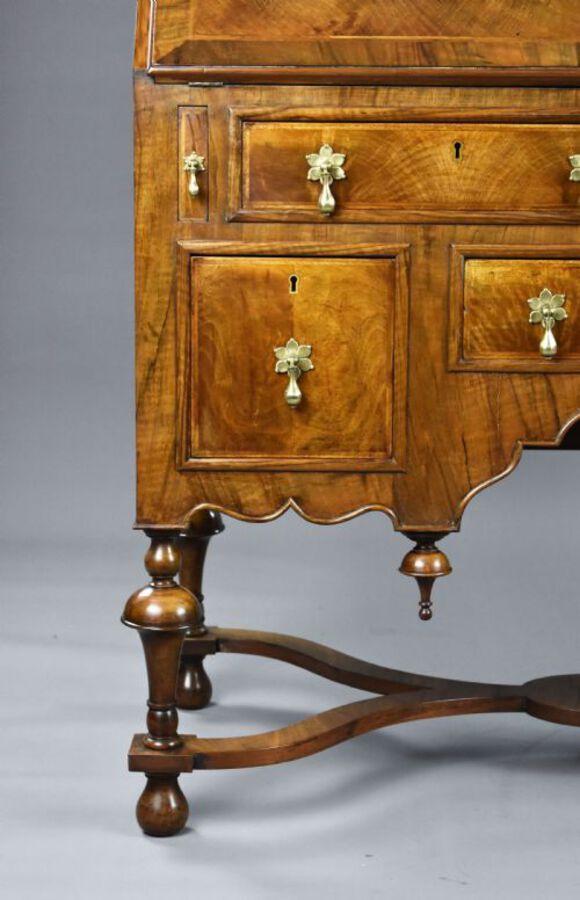 Antique William & Mary Style Walnut Bureau