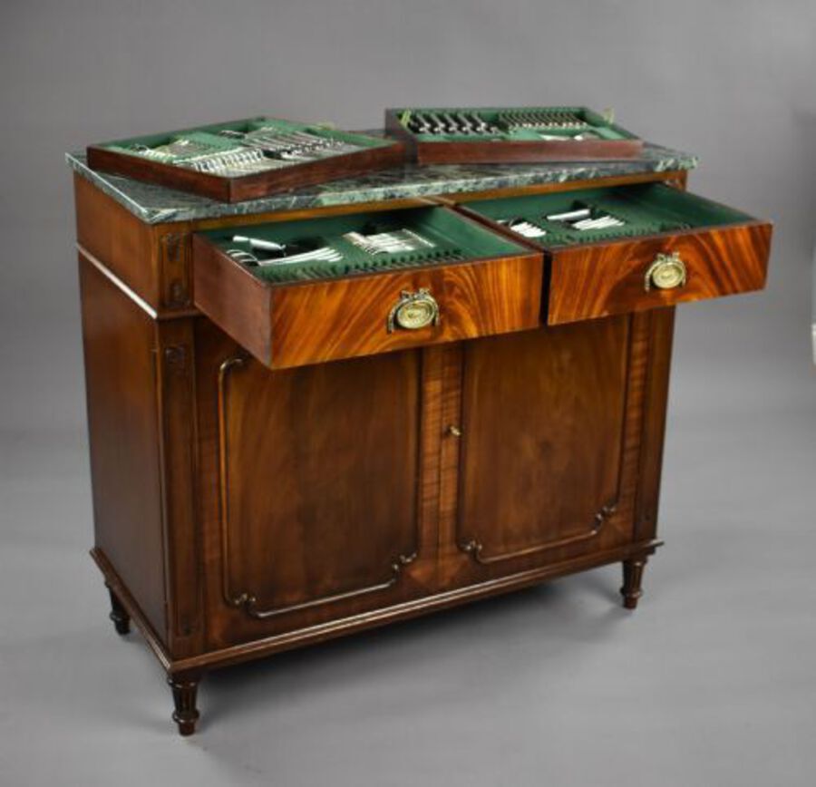 Antique Antique Mahogany Cutlery Cabinet