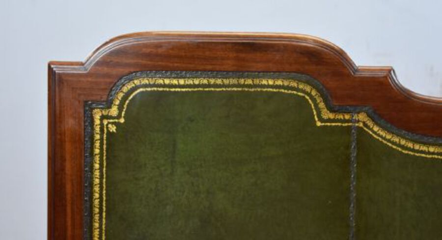 Antique Edwardian Flame Mahogany Writing Table by Waring & Gillows
