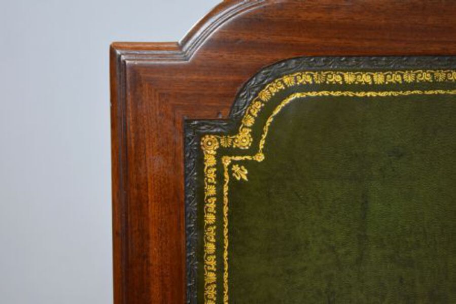 Antique Edwardian Flame Mahogany Writing Table by Waring & Gillows