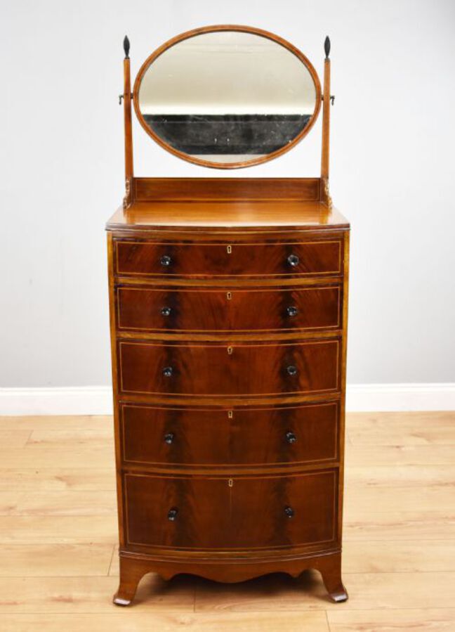 Antique Edwardian Mahogany Dressing Chest