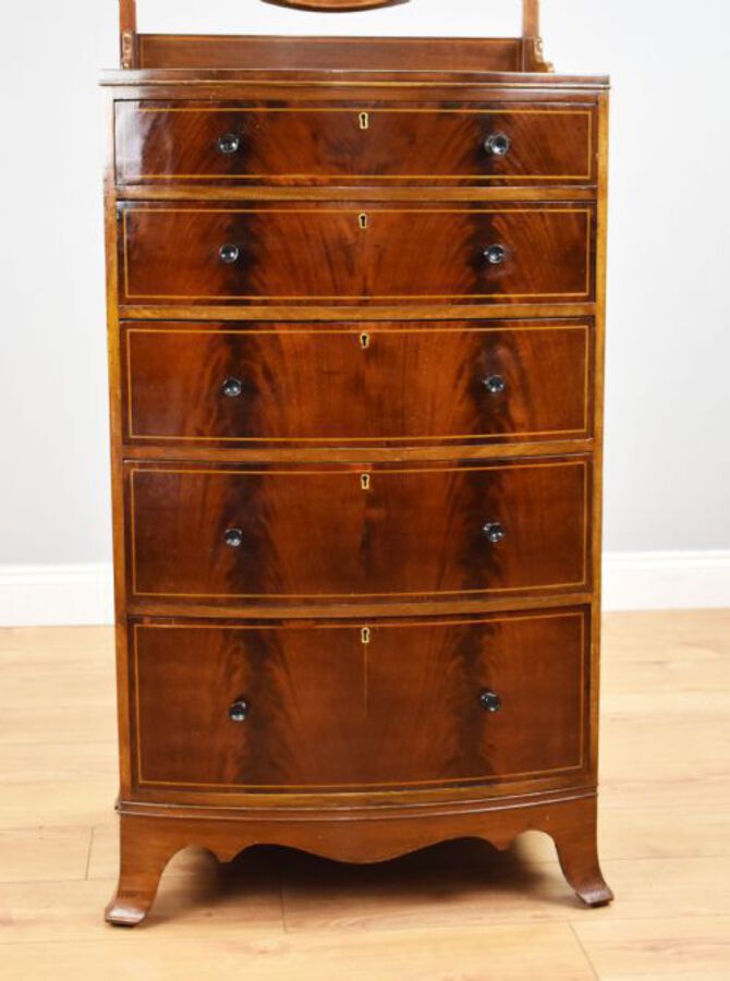 Antique Edwardian Mahogany Dressing Chest