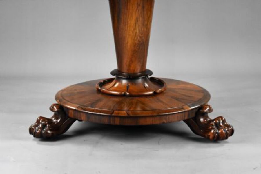 Antique Victorian Burr Walnut Marquetry Table