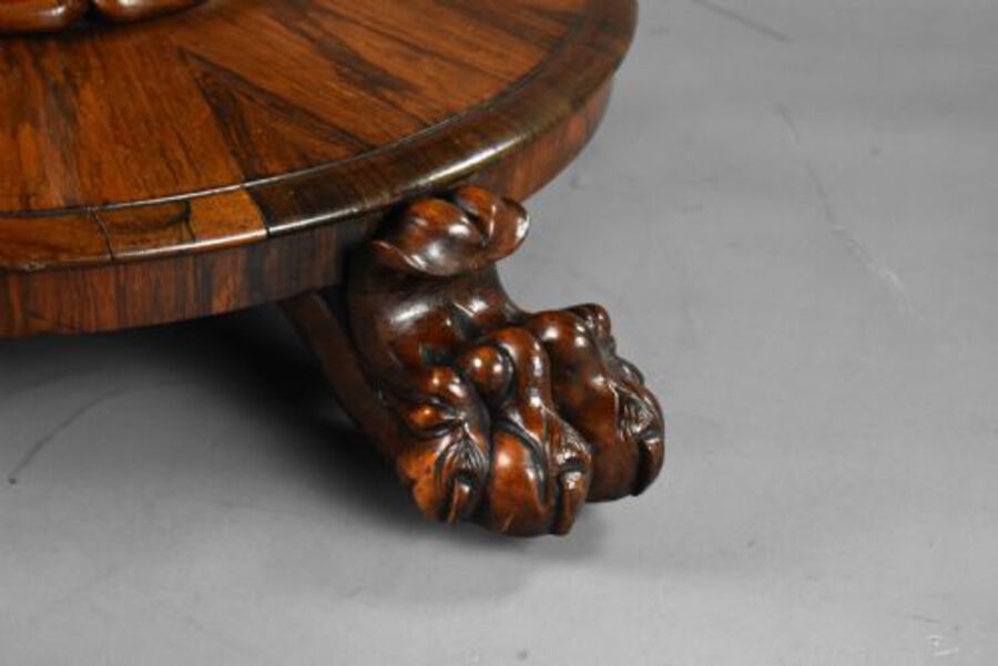 Antique Victorian Burr Walnut Marquetry Table