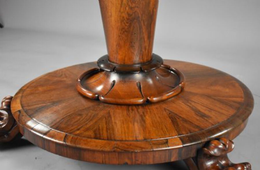 Antique Victorian Burr Walnut Marquetry Table