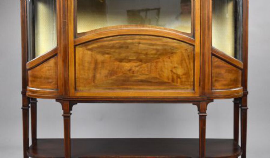 Antique Edwardian Mahogany Display Cabinet