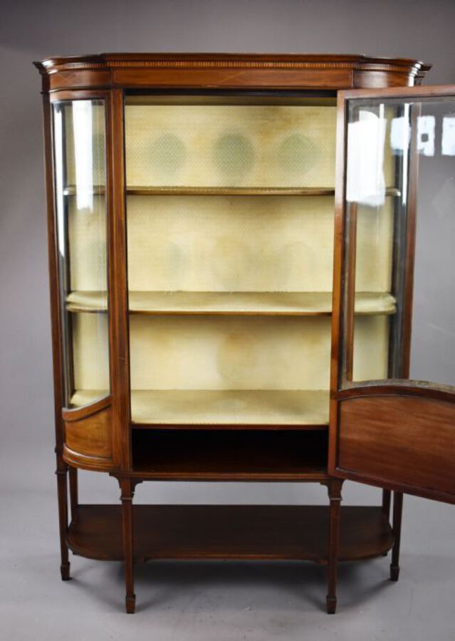 Antique Edwardian Mahogany Display Cabinet