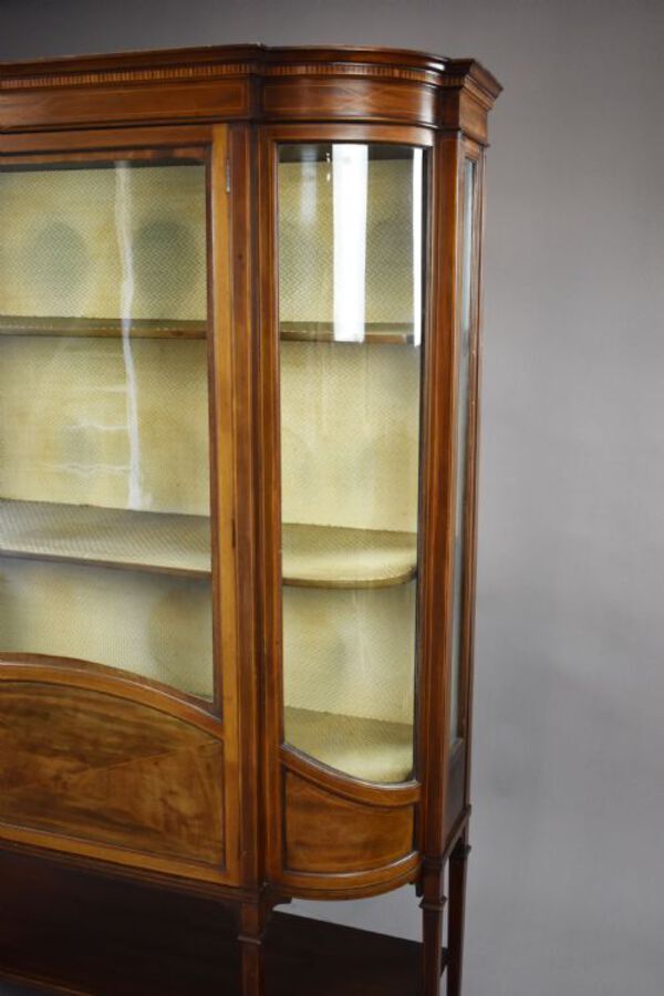 Antique Edwardian Mahogany Display Cabinet