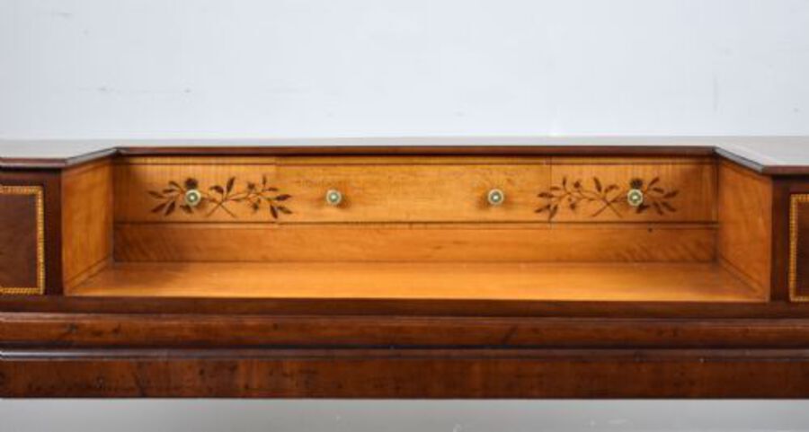 Antique Victorian Mahogany & Satinwood Dressing Table