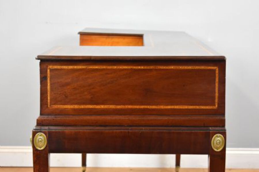 Antique Victorian Mahogany & Satinwood Dressing Table
