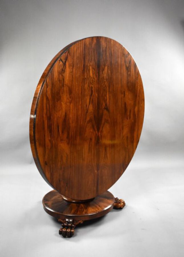 Antique William IV Rosewood Circular Breakfast Table