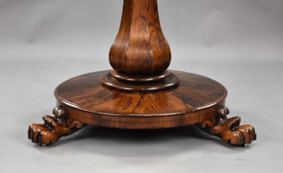 Antique William IV Rosewood Circular Breakfast Table
