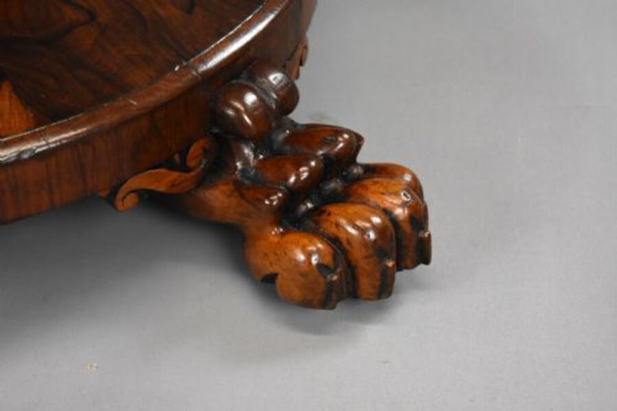 Antique William IV Rosewood Circular Breakfast Table