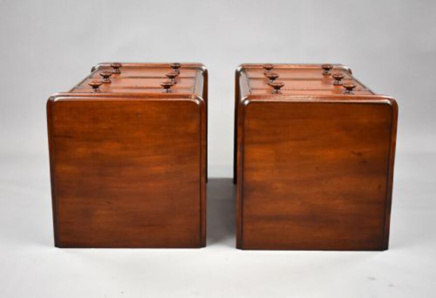 Antique Pair Victorian Mahogany Bedside Chests