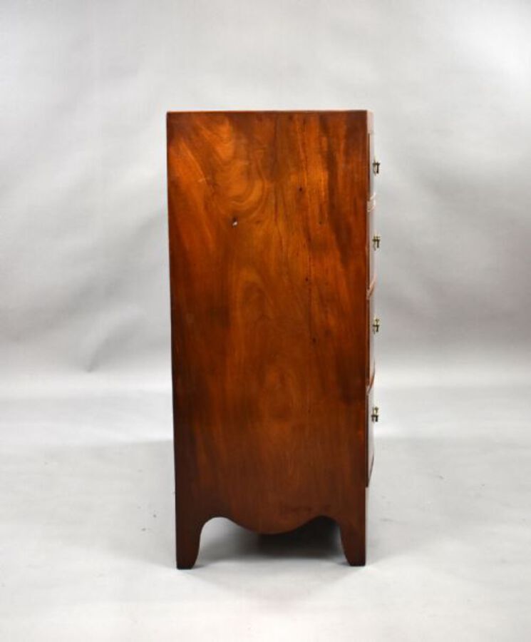 Antique Regency Mahogany Bow Front Chest of Drawers