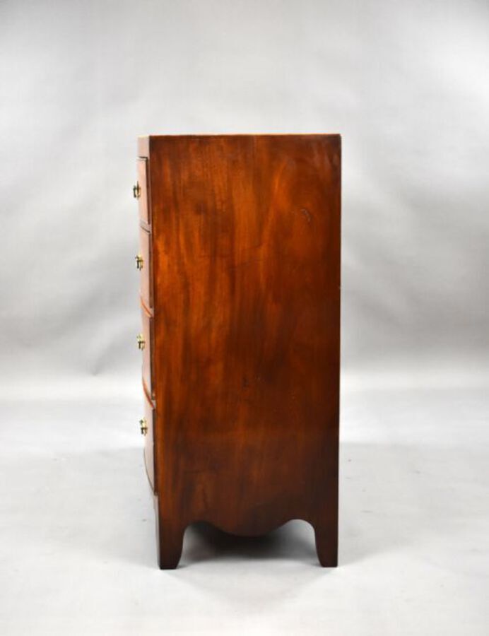 Antique Regency Mahogany Bow Front Chest of Drawers