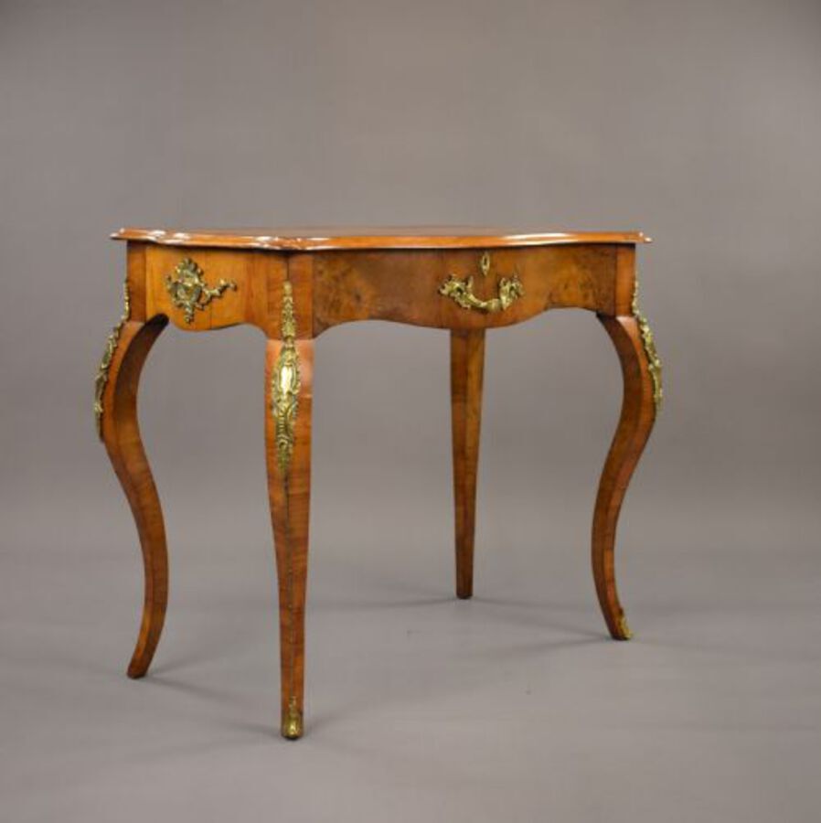 19th Century French Burr Walnut Writing Table