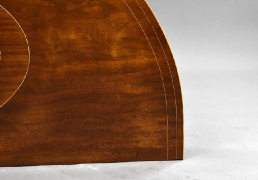 Antique Pair of George III Mahogany Demi Lune Console Tables