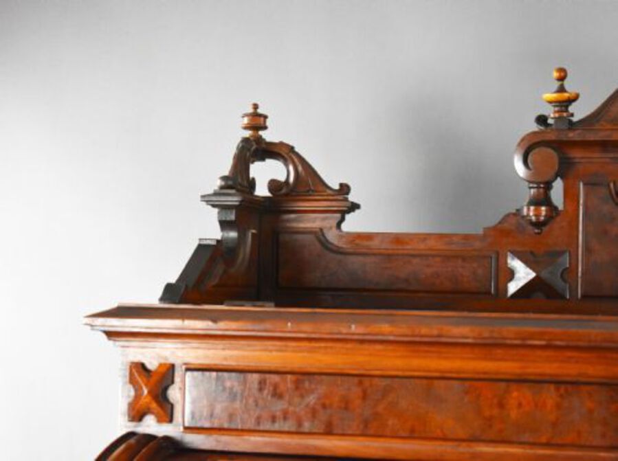 Antique Walnut Wooton Desk Co. "Wells Fargo" Desk