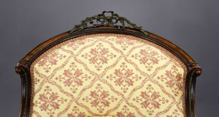 Antique Victorian Rosewood Ladies and Gentleman Armchairs