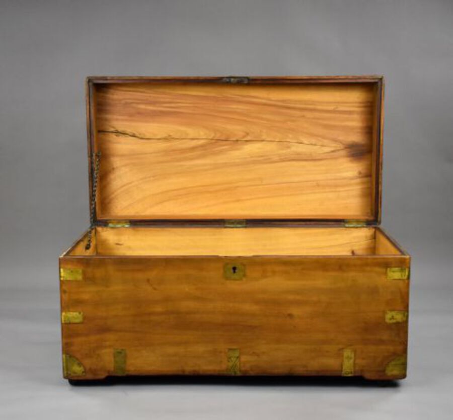 Antique Victorian Camphor Wood Trunk