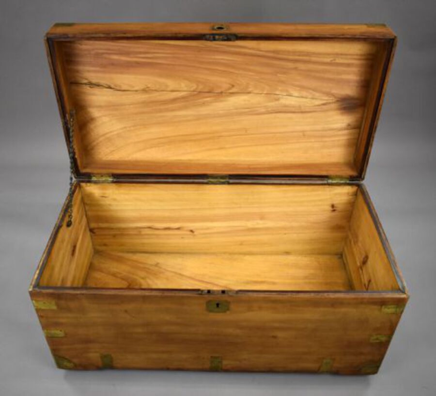 Antique Victorian Camphor Wood Trunk