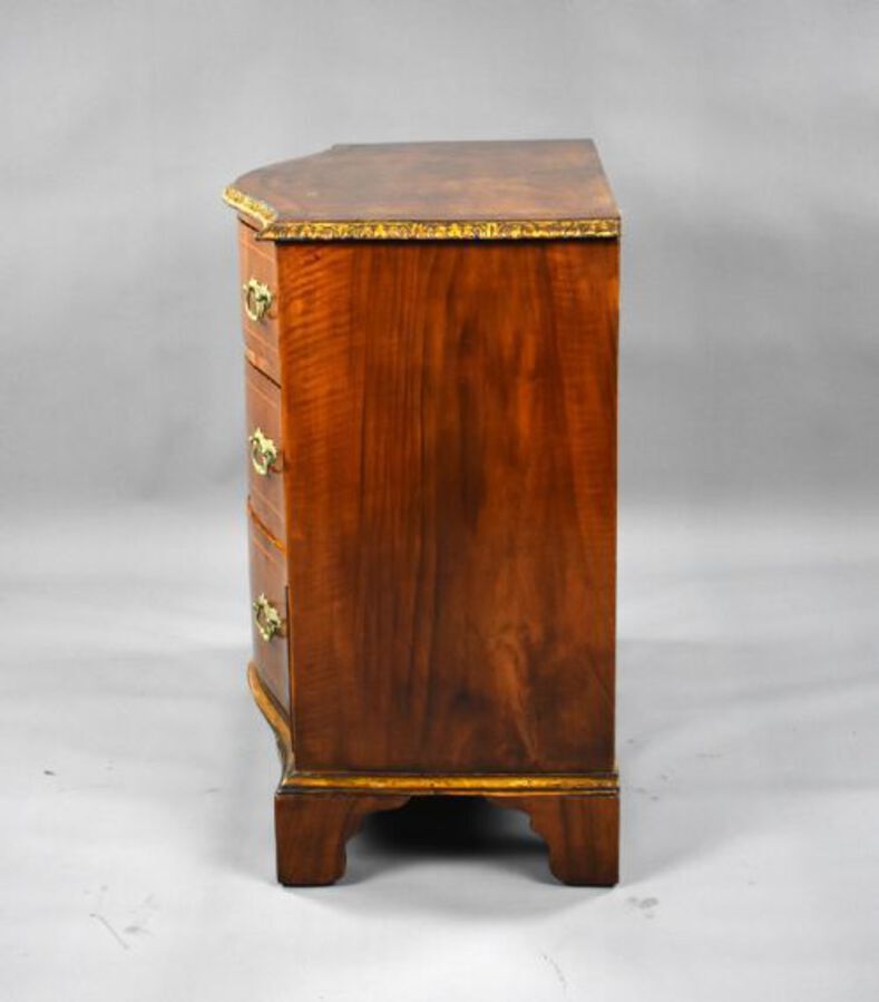 Antique 19th Century Walnut Serpentine Chest