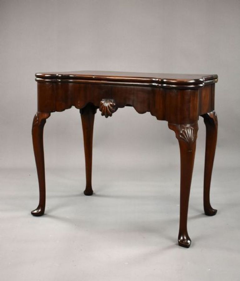 Antique George II Irish Mahogany Card Table