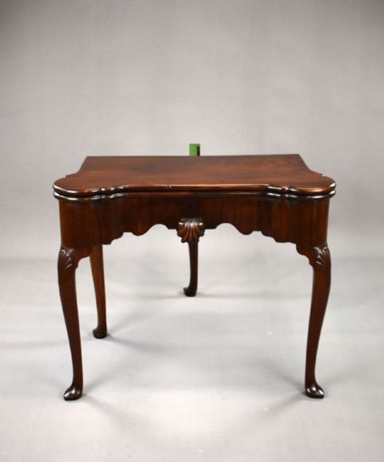 Antique George II Irish Mahogany Card Table