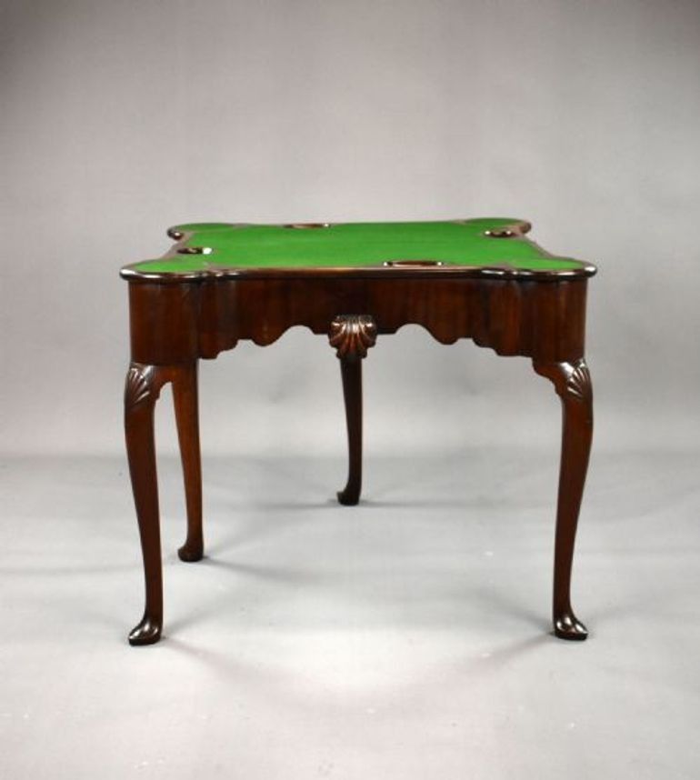 Antique George II Irish Mahogany Card Table