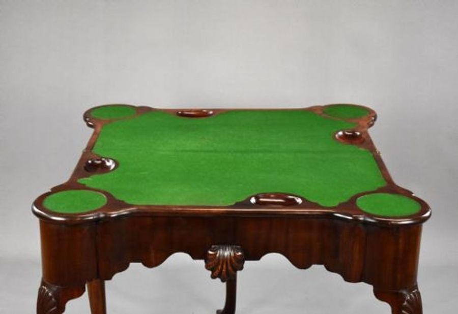 Antique George II Irish Mahogany Card Table