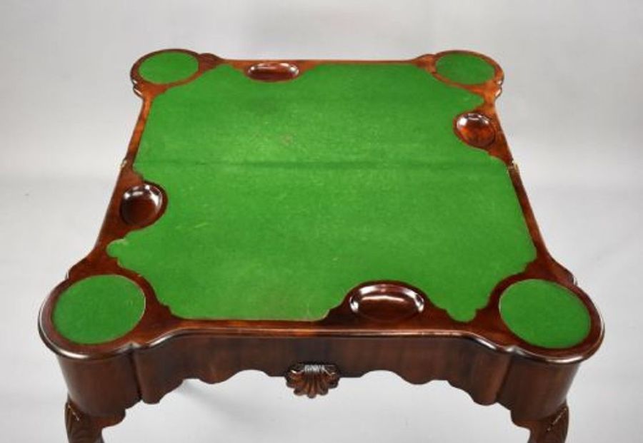 Antique George II Irish Mahogany Card Table