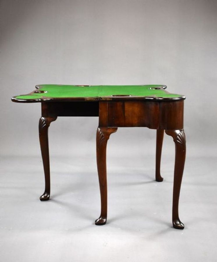 Antique George II Irish Mahogany Card Table