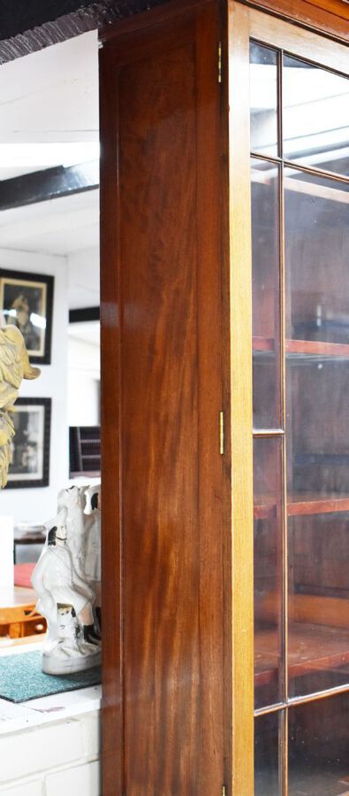 Antique Victorian Mahogany Breakfront Bookcase