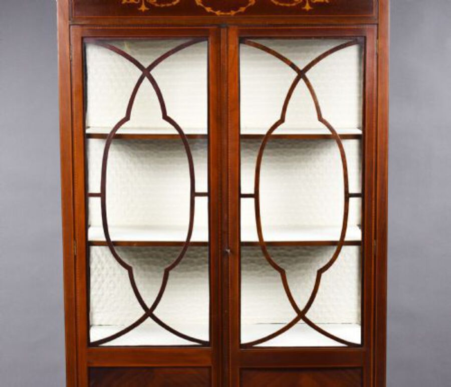 Antique Edwardian Mahogany Display Cabinet