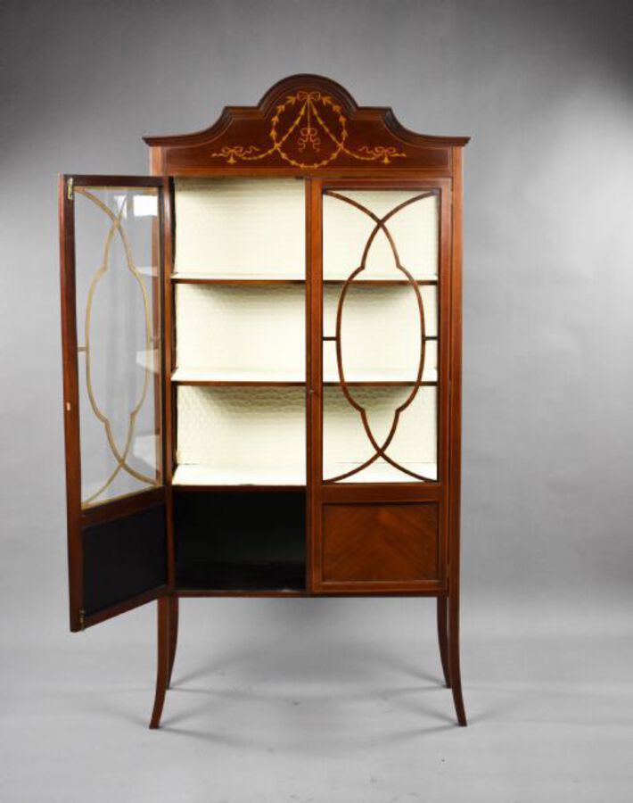 Antique Edwardian Mahogany Display Cabinet