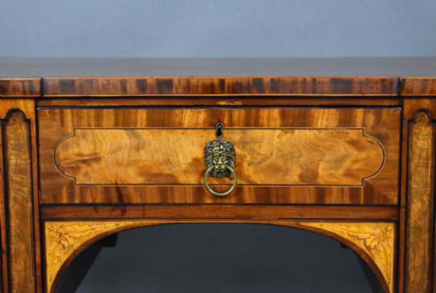 Antique George III Mahogany and Satinwood Sideboard