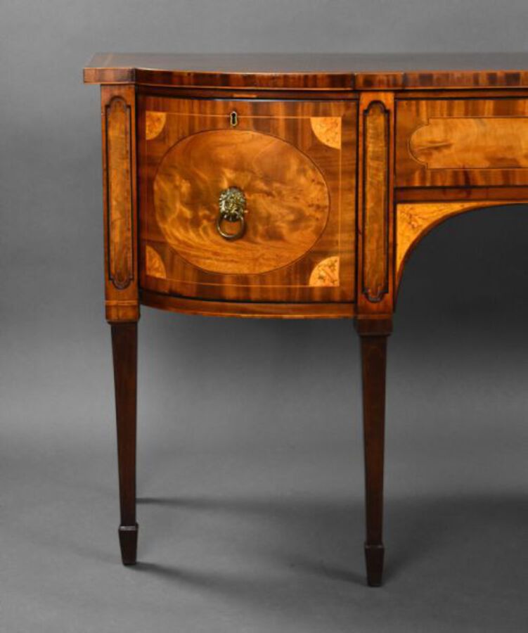 Antique George III Mahogany and Satinwood Sideboard
