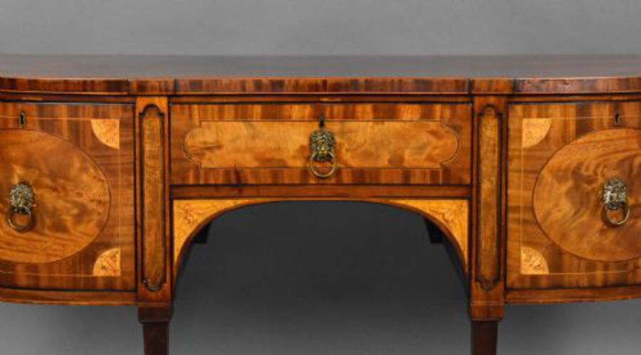 Antique George III Mahogany and Satinwood Sideboard