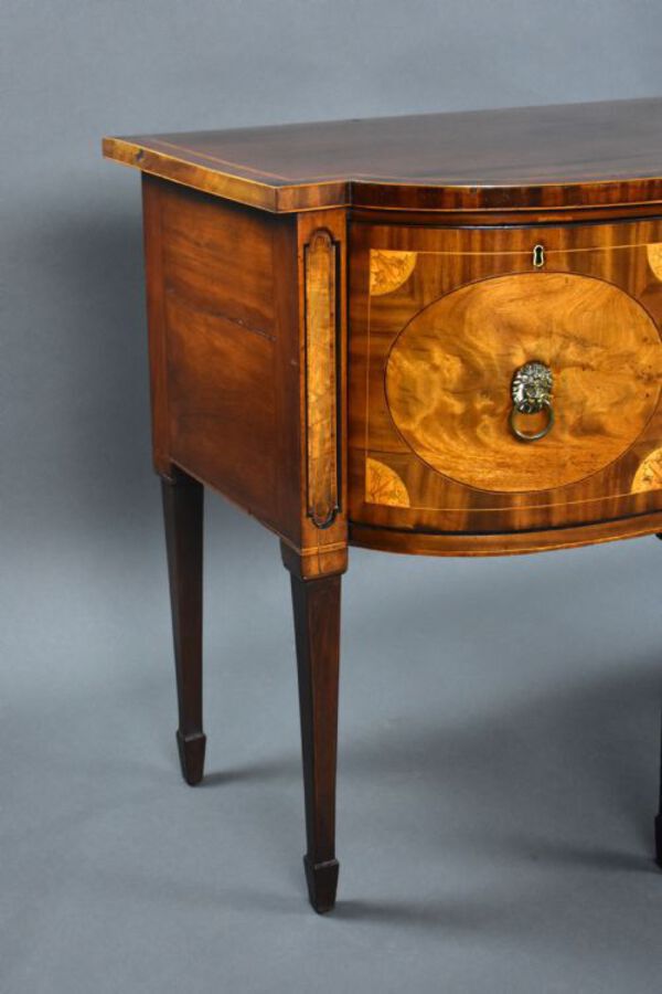 Antique George III Mahogany and Satinwood Sideboard