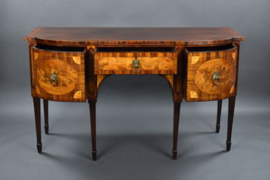 Antique George III Mahogany and Satinwood Sideboard