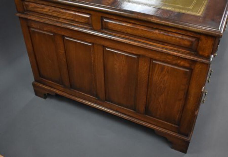 Antique Oak Partners Desk