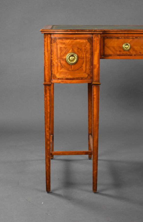 Antique Edwardian Satinwood Writing Table