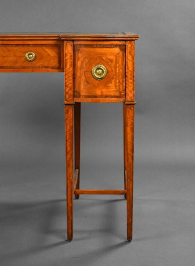 Antique Edwardian Satinwood Writing Table