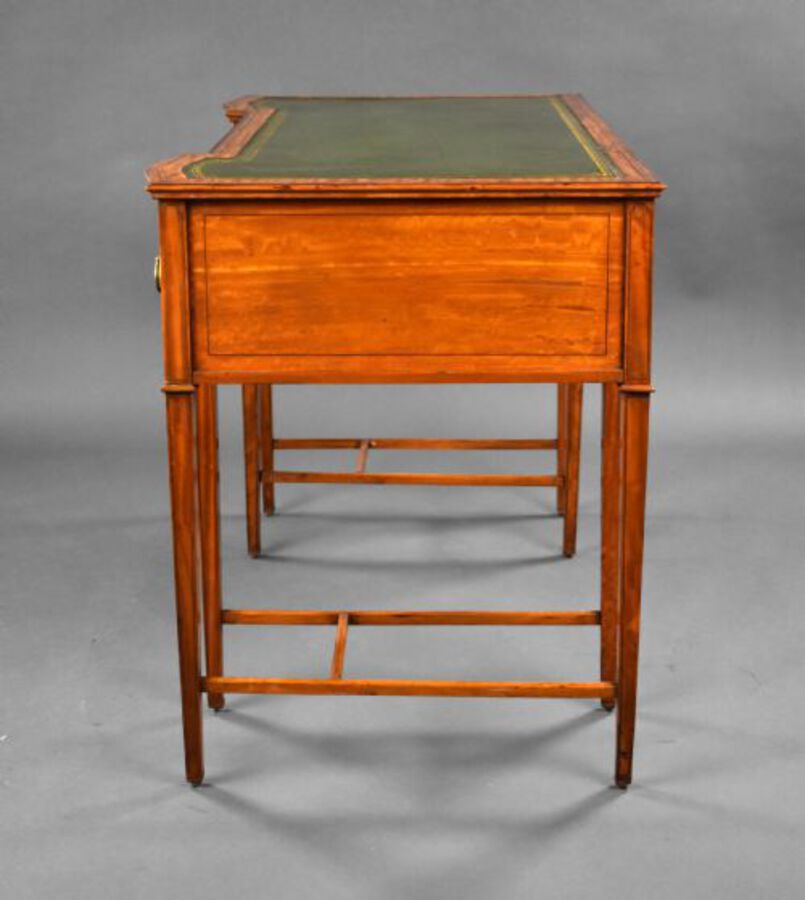 Antique Edwardian Satinwood Writing Table