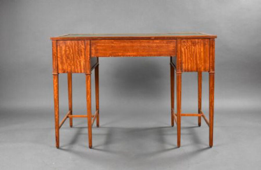 Antique Edwardian Satinwood Writing Table