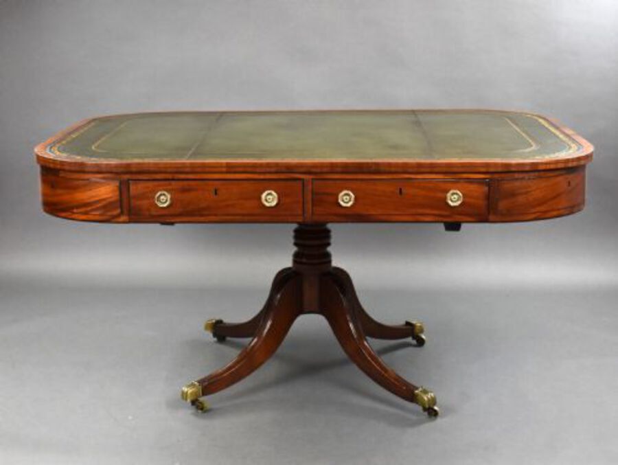 Antique George III Mahogany Library Table