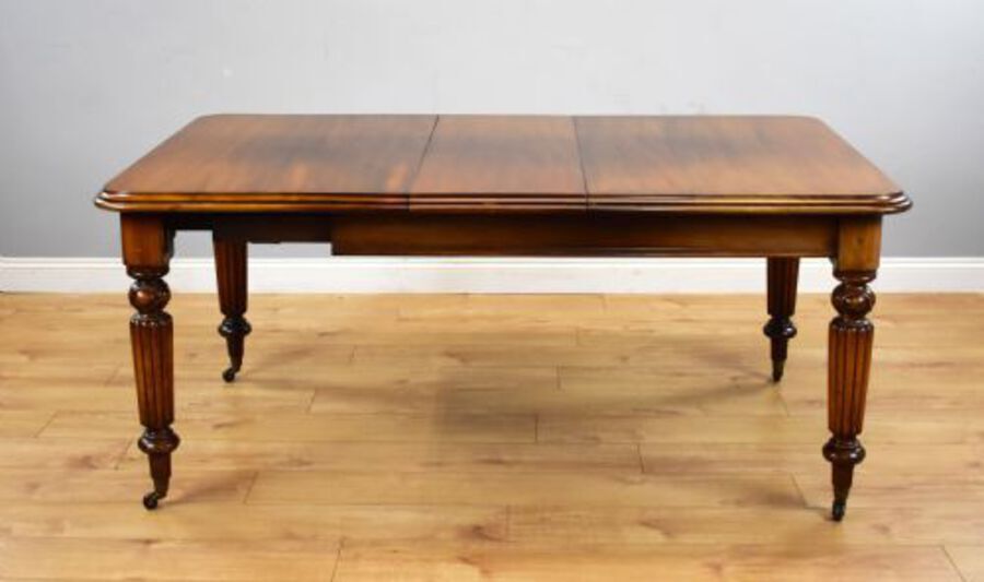 Antique Victorian Mahogany Extending Dining Table & 10 Chairs