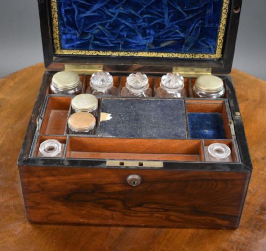 Antique 19th Century Rosewood Dressing/jewellery box