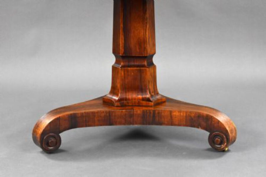 Antique Victorian Rosewood Circular Breakfast Table